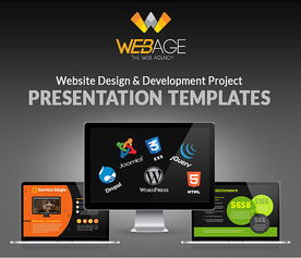 網頁設計與開發項目ppt模板